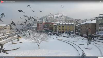 Doğu Karadeniz’de hafta itibariyle etkili olan kar yağışı kimi zaman