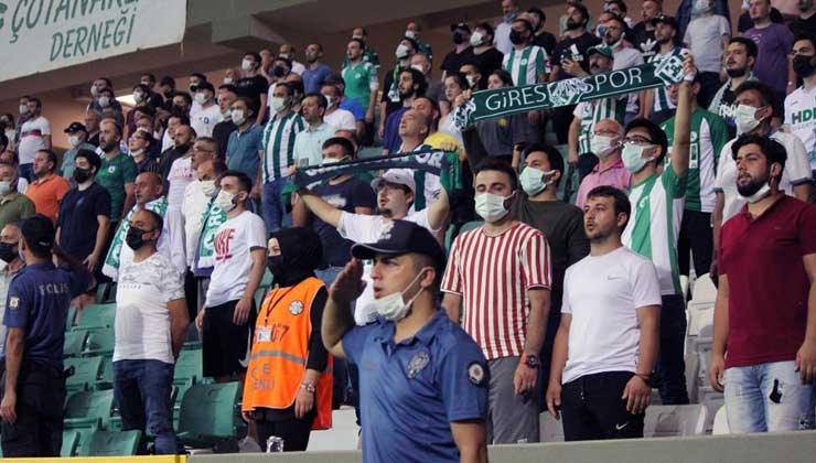 Süper Lig temsilcimiz GZT Giresunspor’un sahasında Trabzonspor ile oynadığı maçta