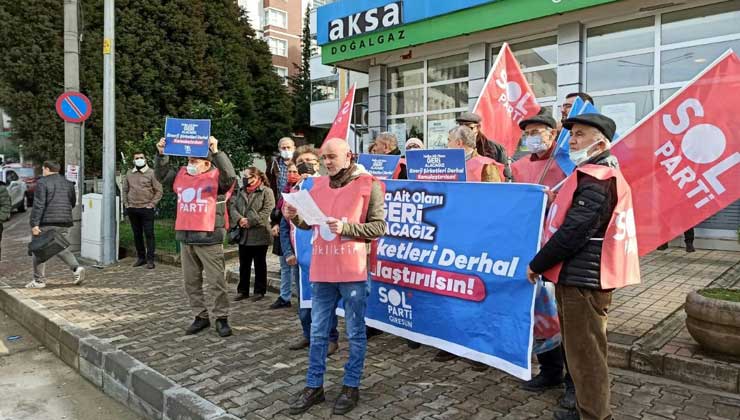 Sol Parti, elektriğe yapılan son zamları protesto etti. Giresun’daki AKSA