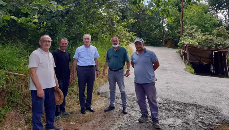Piraziz Belediyesi tarafından ilçe genelinde sürdürülen beton yol çalışmaları tüm