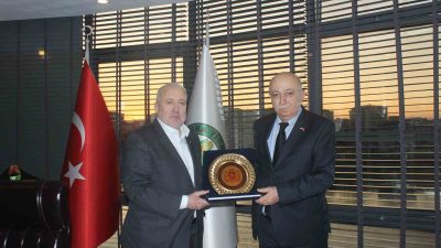 Gürcistan’ın Trabzon Başkonsolosu Nikoloz İashvili’yi kabul eden Çarşamba Ticaret Borsası