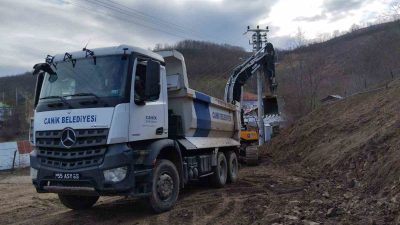 CANİK BELEDİYE BAŞKANI İBRAHİM SANDIKÇI YOL YAPIM VE ÇEVRE DÜZENLEME