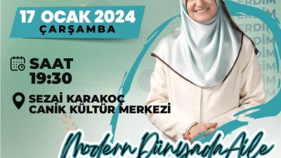 CANİK BELEDİYESİ, UZMAN AİLE DANIŞMANI VE YAZAR SALİHA ERDİM’İ VATANDAŞLARLA