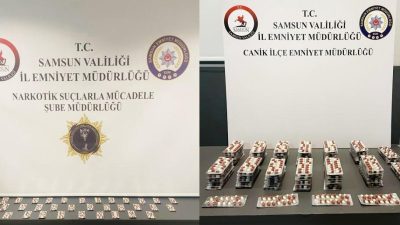 SAMSUN’DA İL EMNİYET MÜDÜRLÜĞÜ EKİPLERİ TARAFINDAN 2 İLÇEDE YAPILAN UYGULAMALARDA