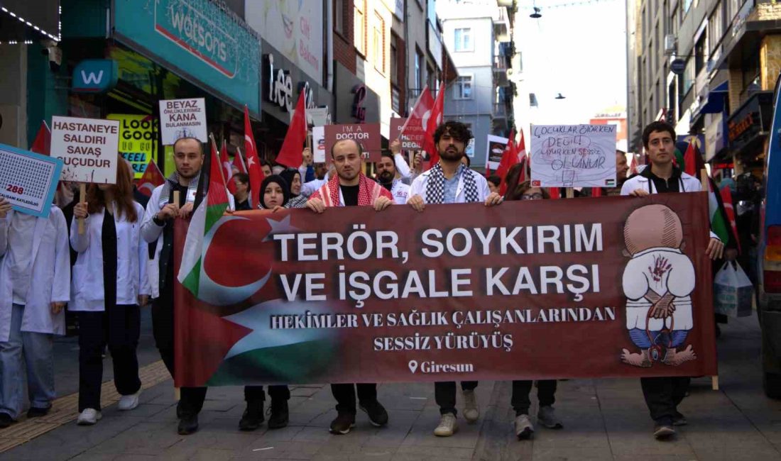 Giresun’da hekimler ve sağlık çalışanları terör, soykırım ve işgale karşı