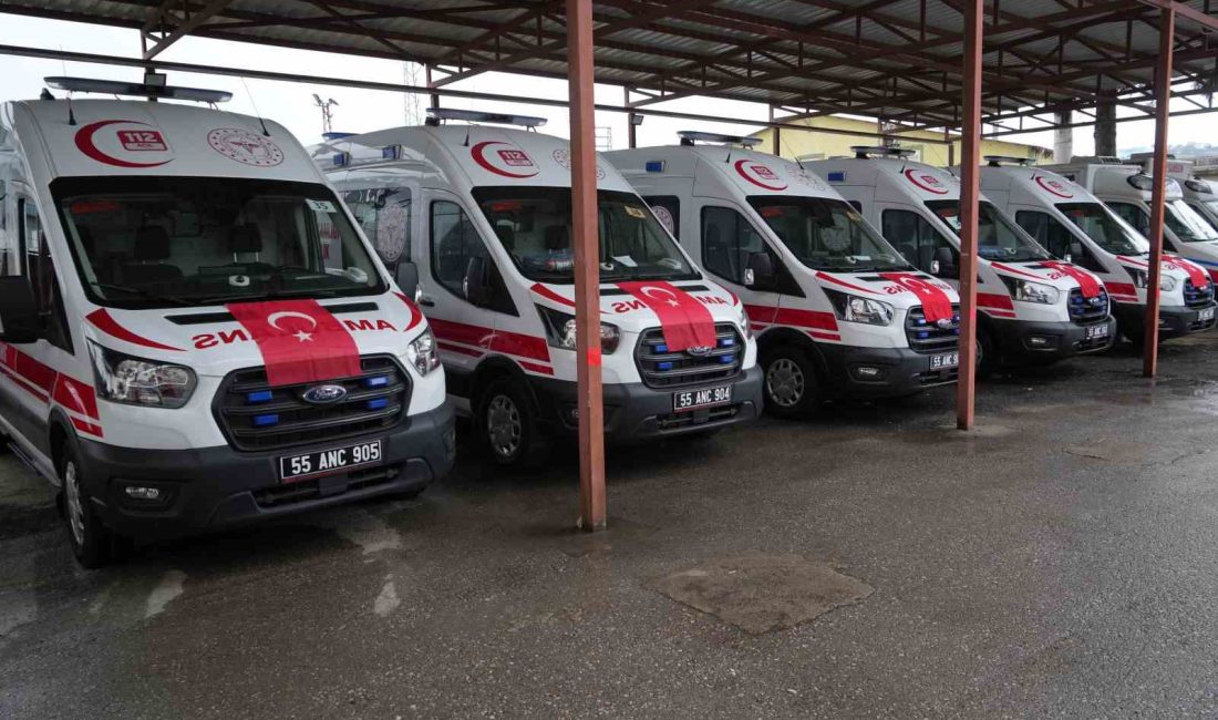 SAĞLIK BAKANLIĞI TARAFINDAN SAMSUN’A 5 YENİ AMBULANS TAHSİS EDİLDİ. YENİ