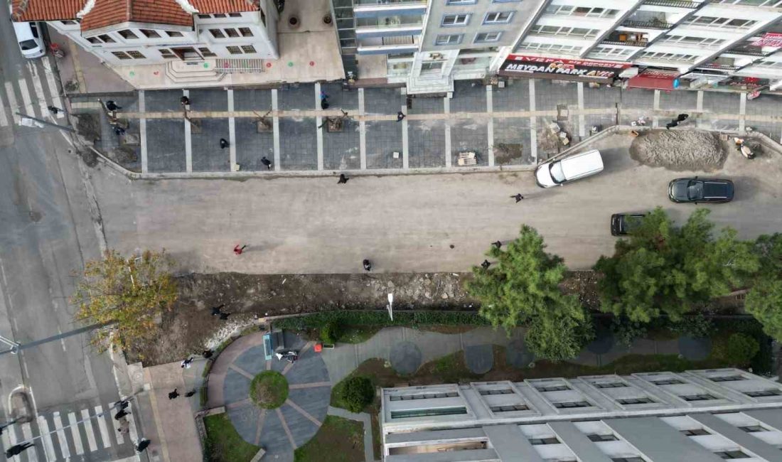 Samsun Büyükşehir Belediyesi, İlkadım ilçesi İstiklal Caddesi’nde 3 bin metrelik