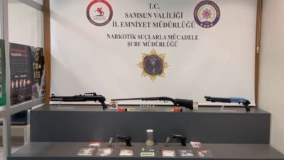 SAMSUN'DA NARKOTİK POLİSİ TARAFINDAN DÜZENLENEN UYUŞTURUCU OPERASYONUNDA EROİN VE METAMFETAMİN