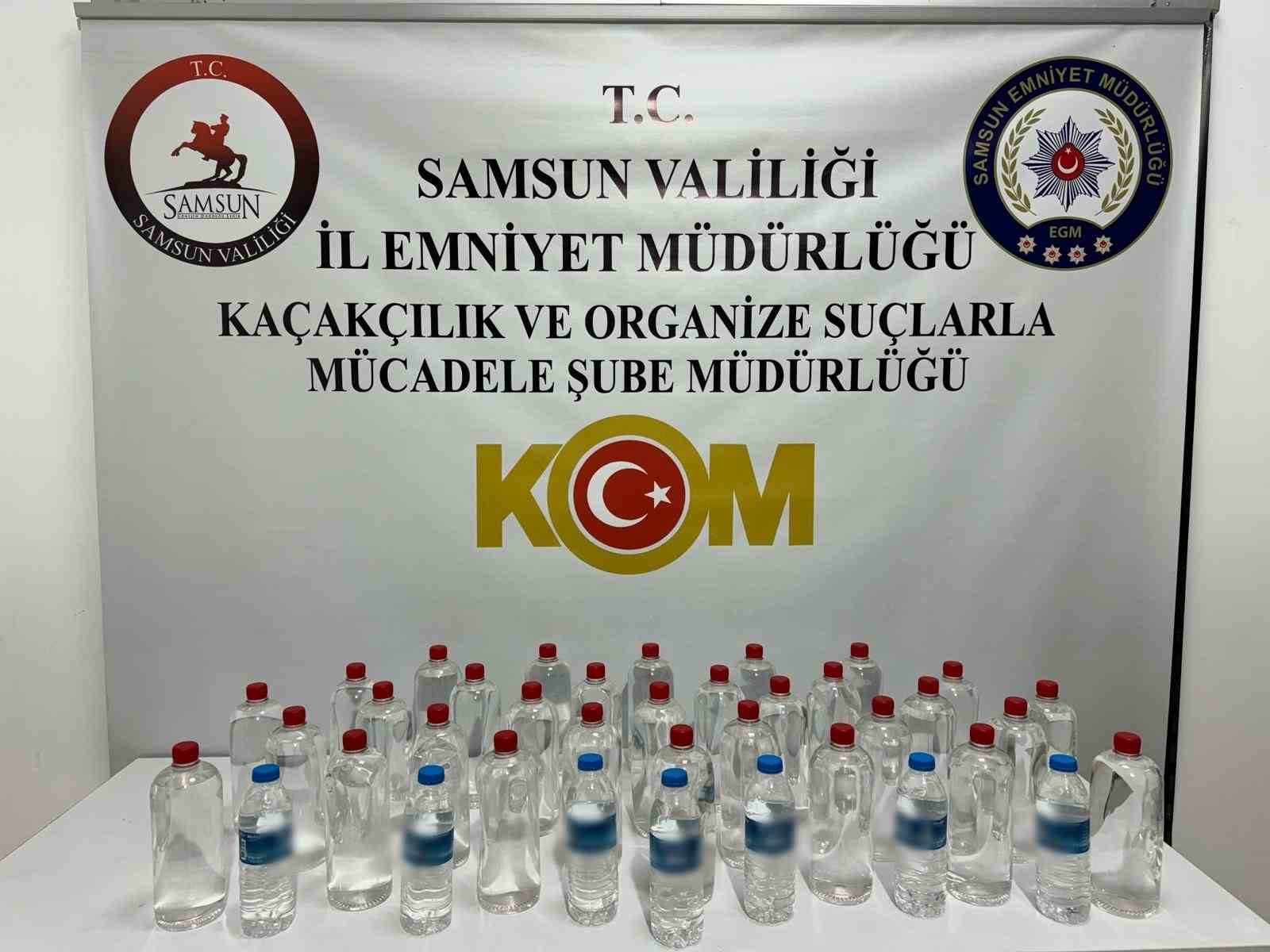 SAMSUN'DA POLİS EKİPLERİNCE YAPILAN ÇALIŞMADA GÜMRÜK KAÇAĞI ÇOK SAYIDA ÜRÜN