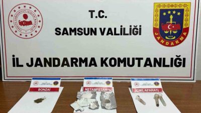 SAMSUN'DA JANDARMA EKİPLERİ TARAFINDAN DÜZENLENEN UYUŞTURUCU OPERASYONUNDA 3 KİŞİ GÖZALTINA