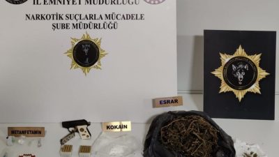 SAMSUN'DA UYUŞTURUCU TİCARETİ YAPAN 3 KİŞİ EMNİYET EKİPLERİNCE YAKALANDI. ÇOK