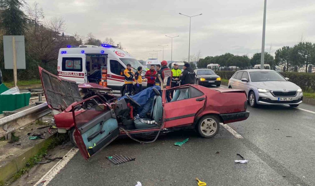 TRABZON’UN SÜRMENE İLÇESİNDE BUGÜN ÖĞLE SAATLERİNDE MEYDANA GELEN TRAFİK KAZASINDA