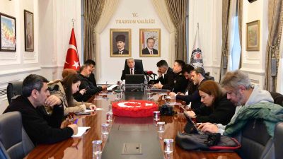 TRABZON VALİSİ AZİZ YILDIRIM 2023 YILI ASAYİŞ DEĞERLENDİRME TOPLANTISI YAPTI.