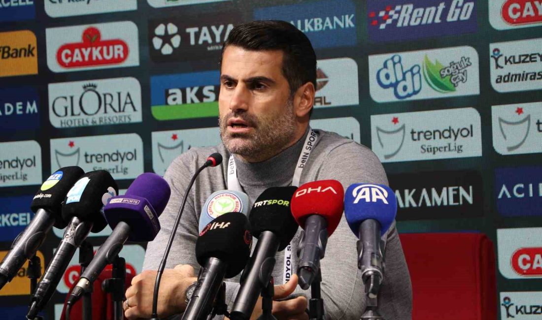 HATAYSPOR TEKNİK DİREKTÖRÜ VOLKAN DEMİREL, RİZESPOR MAĞLUBİYETİNİN ARDINDAN YAPTIĞI AÇIKLAMADA,