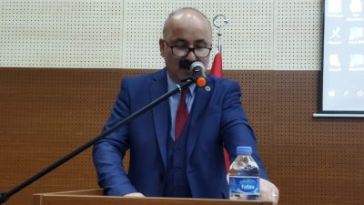 Giresun İl Genel Meclisi Ocak toplantısında konuşan CHP Grup Başkan