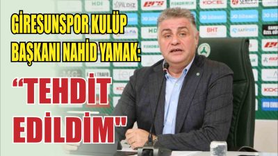 Giresunspor Kulüp Başkanı Nahid Yamak şahsıyla ilgili sosyal medyada ve