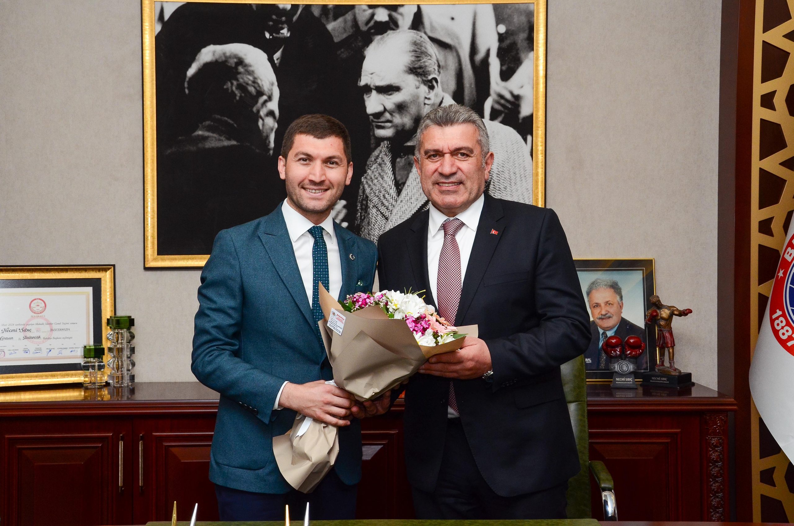 Başkan Sıbıç’a tebrik ziyaretleri sürüyor