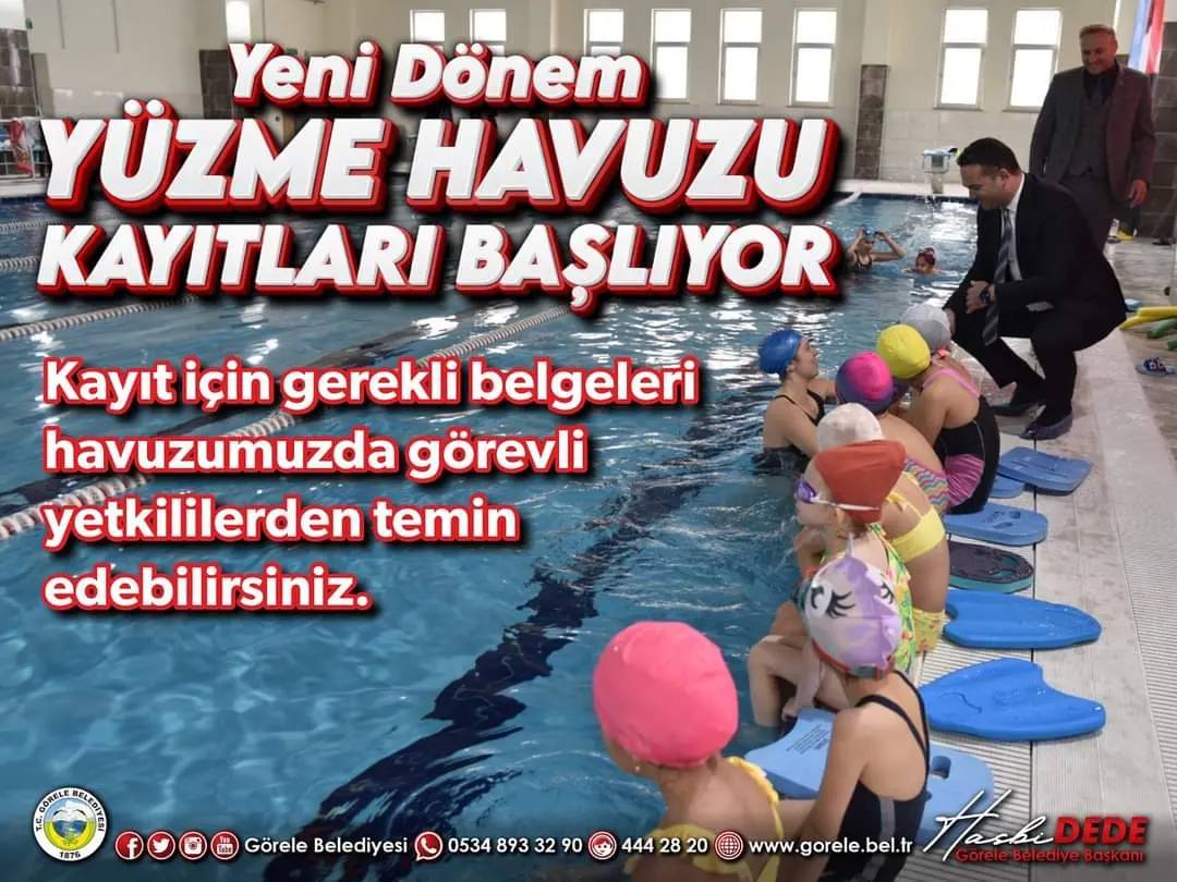 Görele Yarı Olimpik Yüzme Havuzu Yeni Dönem Kayıtları Başladı