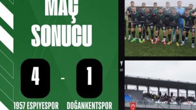 Süper Amatör Kümenin 3.haftasında ligin flaş ekibi 1957 Espiyespor, kendi