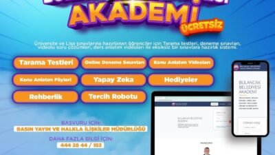​​​​​​​Bulancak Belediyesi, LGS ve Üniversite sınavlarına hazırlanan gençler için önemli