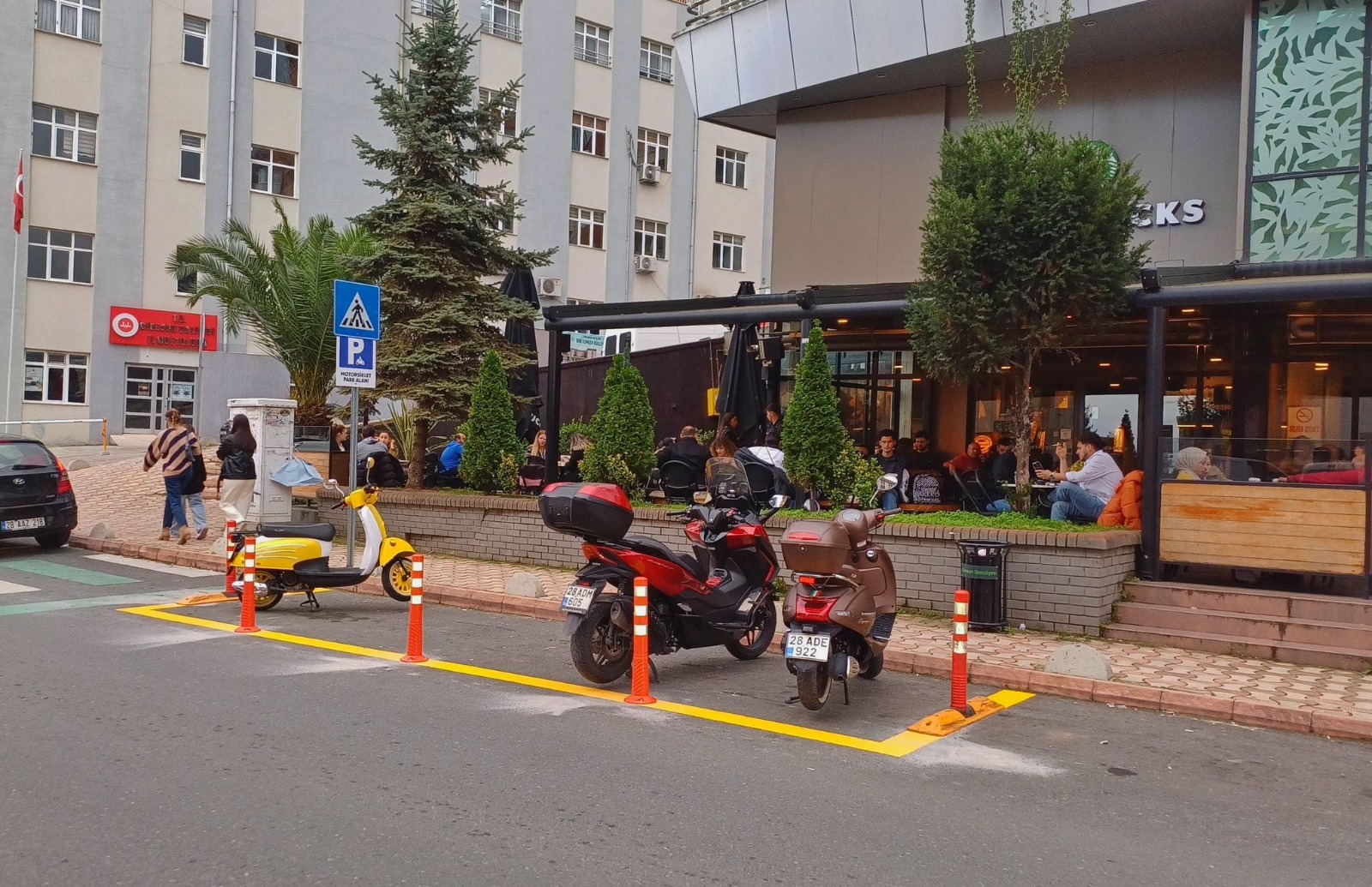 Giresun Belediyesi, Motosiklet Park Yerlerini Yeniden Düzenledi.