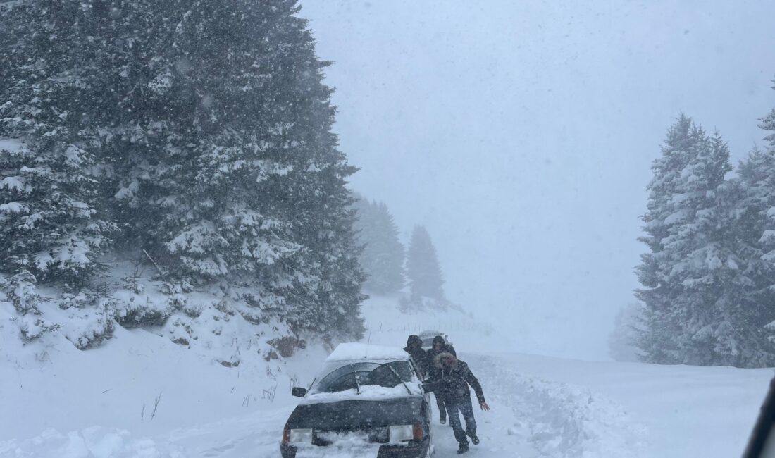 Giresun genelinde etkili olan kar yağışı ve olumsuz hava koşulları