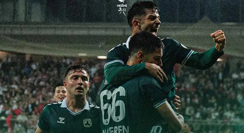 Giresunspor, TFF 3. Lig’de oynanan Karadeniz derbisinde Orduspor 1967 deplasmanından