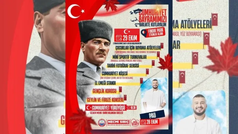 Cumhuriyetimizin 102. yılı, Bulancak’ta büyük bir coşku ve gururla kutlanacak.