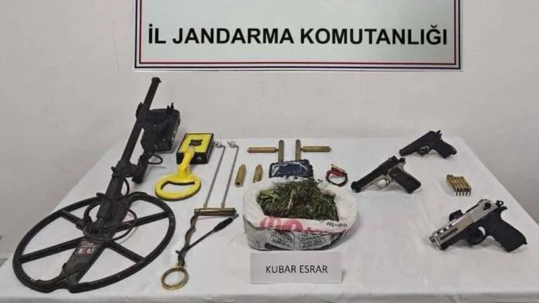 Kaçak kazı operasyonunda 1 kişi yakalandı