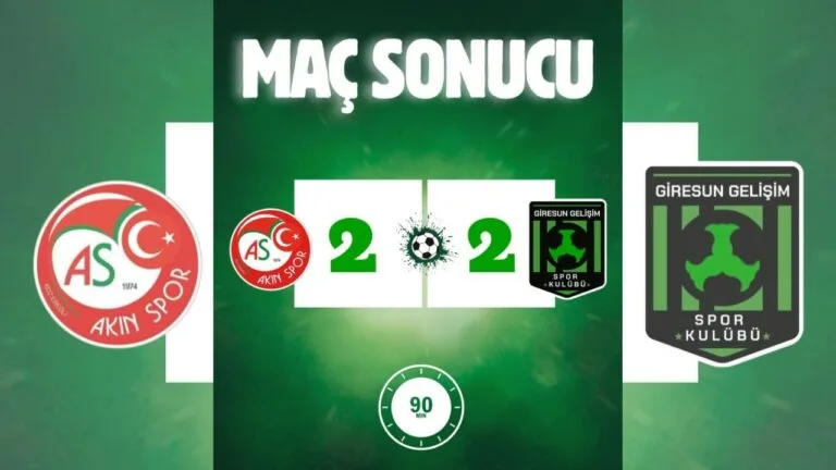 Ligdeki ilk maçlarını galibiyetle tamamlayan Akınspor ve Gelişim Spor, 15