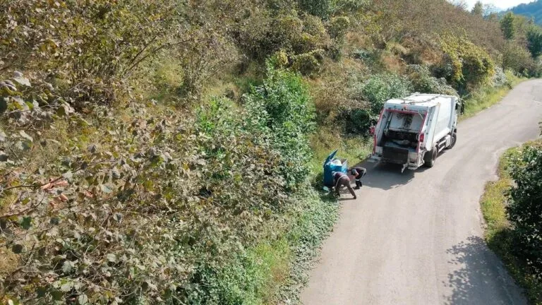 Giresun’da köy ve yaylalardan aylık 2 bin ton atık toplanıyor