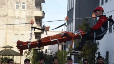 Giresun Üniversitesi Espiye Meslek Yüksekokulu Sivil Savunma ve İtfaiyecilik öğrencileri,