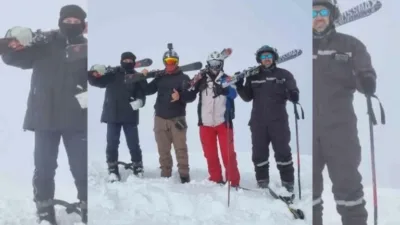 Türkiye'de resmi kayak pisti bulunmayan Giresun'un Eğribel Yaylası, bu yıl