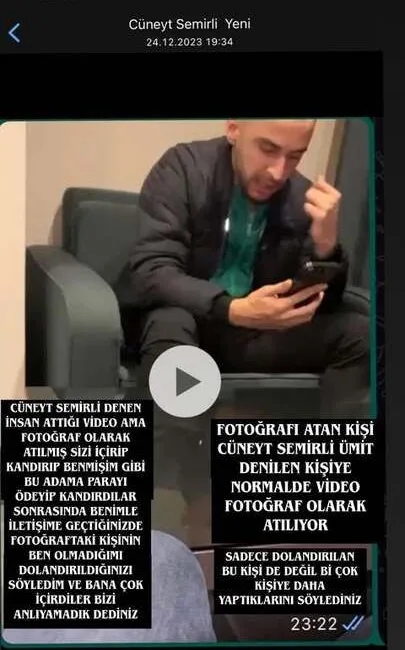 Giresunsporlu futbolcu Faruk Can Genç, iş insanı Cüneyt Semirli'nin kendisine