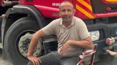 Karabük'ün Yenice ilçesinde asfalt çalışması sırasında meydana gelen korkunç kazada,