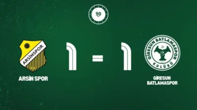 Bölgesel Amatör Lig temsilcimiz Batlamaspor, Arsin Belediyespor deplasmanında 71. dakikada
