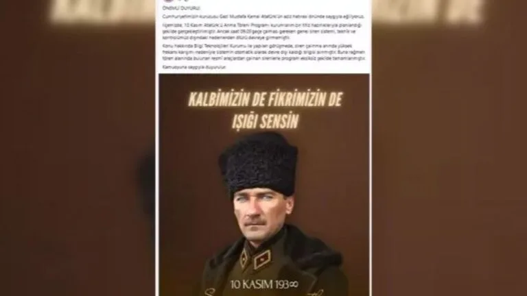 Giresun'un Bulancak ilçesinde, Ulu Önder Gazi Mustafa Kemal Atatürk'ün 87'nci