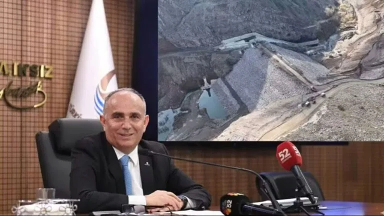 Giresun'un Alucra ilçesinde yapımı süren gölet için 'Fevzi Çakmak Göleti'