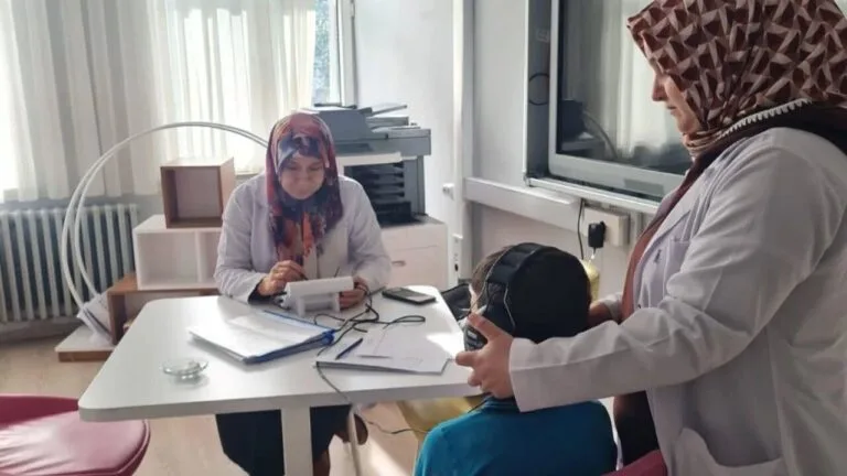 Bulancak'ta tüm 1. sınıf öğrencilerine yönelik yapılan işitme taramaları başarıyla