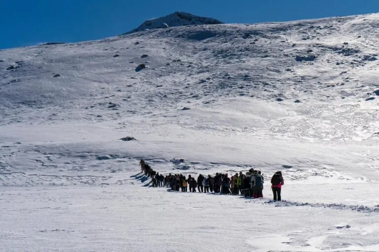 Giresun Doğa Sporları Kulübü (GİDOSK), Öğretmenler Günü'nü Giresun'un karlı doğasında