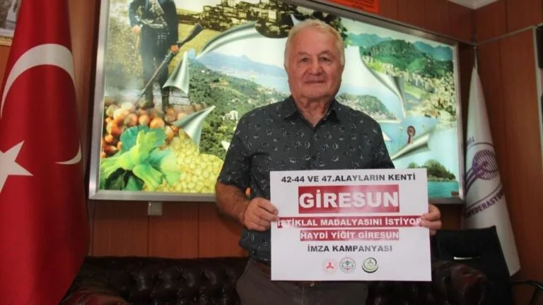 Giresun'un Milli Mücadele'deki kahramanlıklarının resmi tescili için başlatılan "Yiğit Giresun"