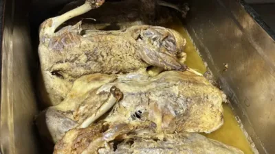 Samsun'un tescilli yöresel lezzeti kaz tiridi, kış aylarının gelmesiyle yoğun