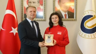 Ordu Üniversitesi öğrencisi ve milli voleybolcu İlkim Zehra Yılmaz, Japonya'da
