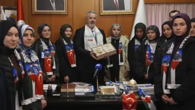 Çorumlu öğrenciler, Filistinli çocuklara umut aşılamak ve dayanışma mesajı göndermek