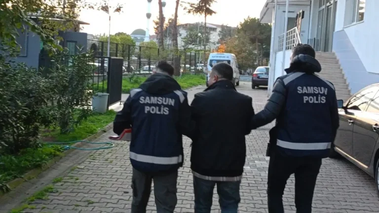 Samsun'un Bafra ilçesinde, 'görevli memura mukavemet' dahil birçok suçtan 15