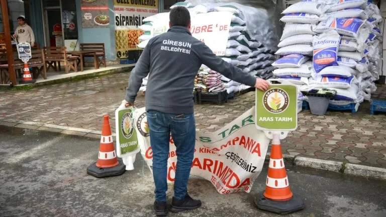Giresun’da yol ve kaldırım işgallerine ödün verilmiyor