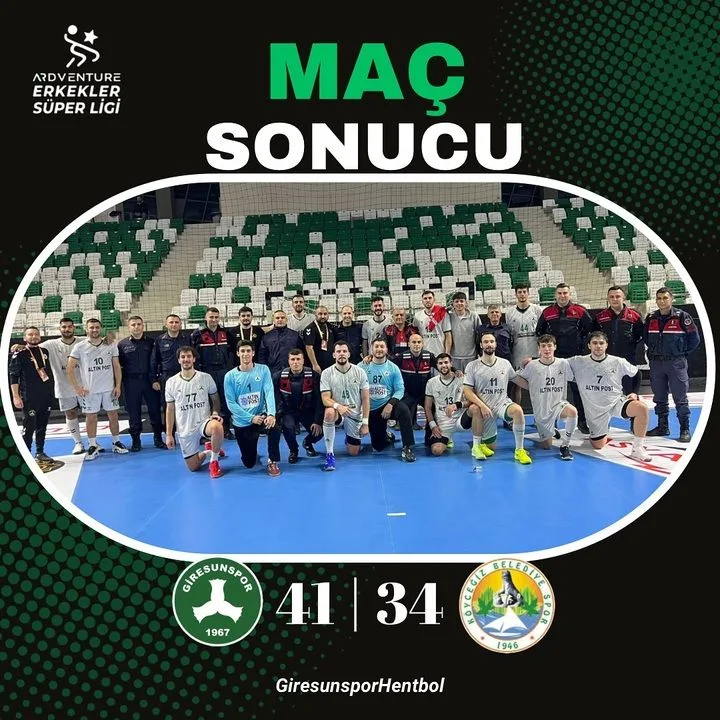 Giresunspor Hentbol Takımı Köyceğiz'i Yendi, Play-Off'a Yükseldi