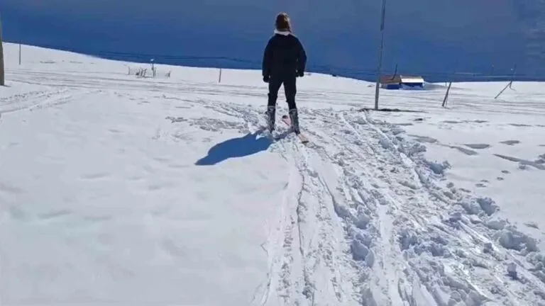 Eğribel Tüneli'nin tamamlanmasıyla birlikte 2200 rakımlı Eğribel'de kayak merkezi çalışmaları