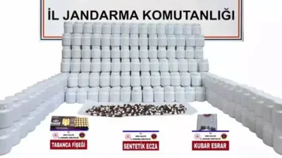 Ordu'da jandarma ekiplerince düzenlenen operasyonda 17 bin 640 uyuşturucu hap