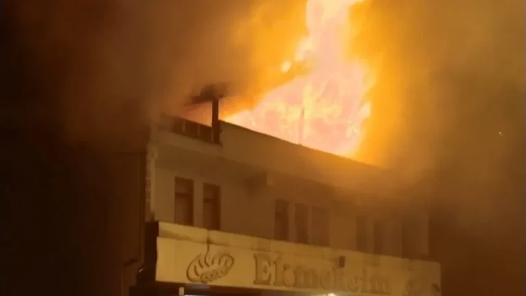 Ekmek fırınında yangın